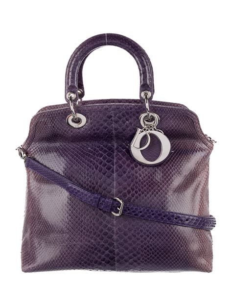 christian dior purple python leather bag|Dior handbags for women.